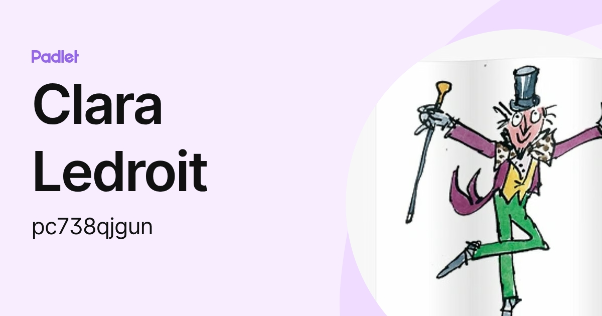 Clara Ledroit (pc738qjgun) profile | Padlet