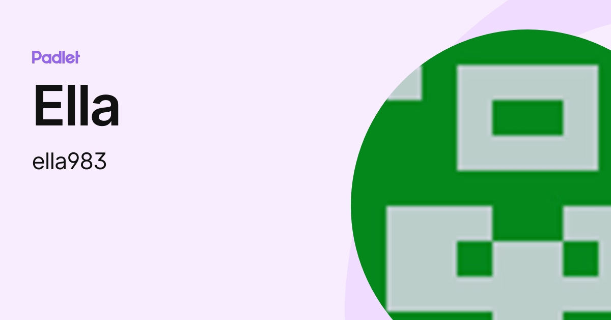 Ella Ella983 Profile Padlet