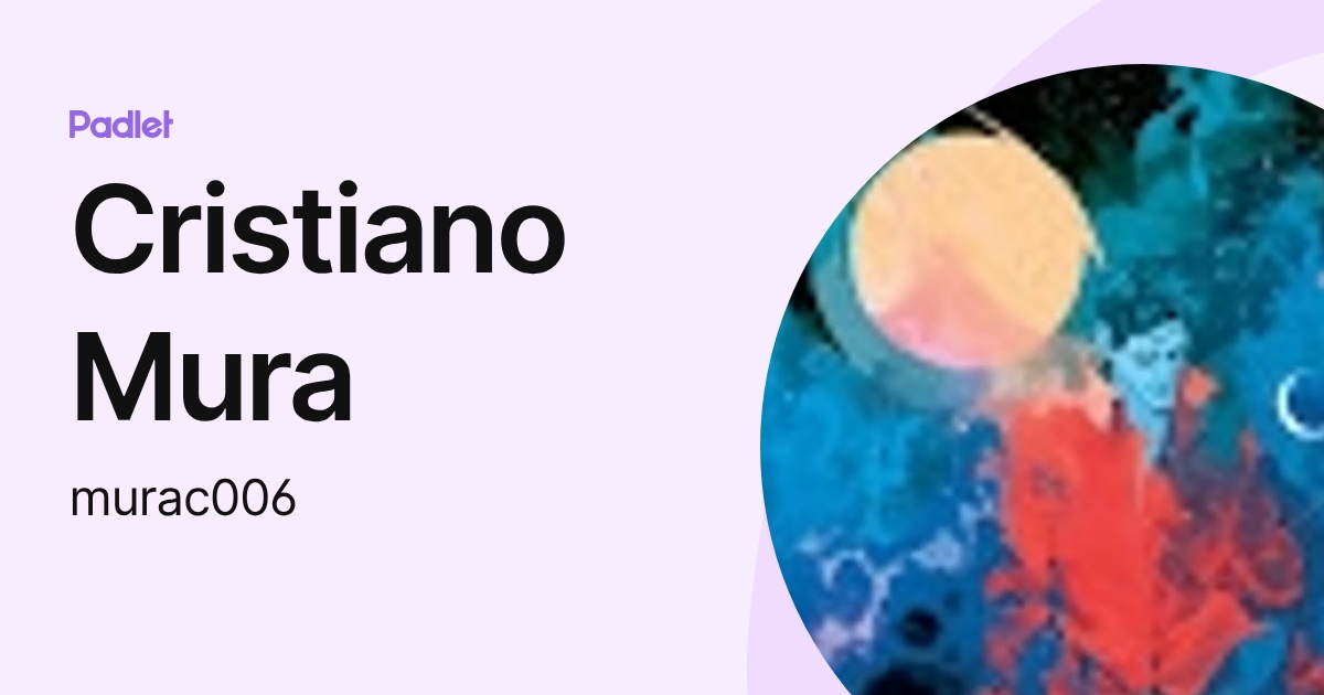 Cristiano Mura (murac006) profile | Padlet