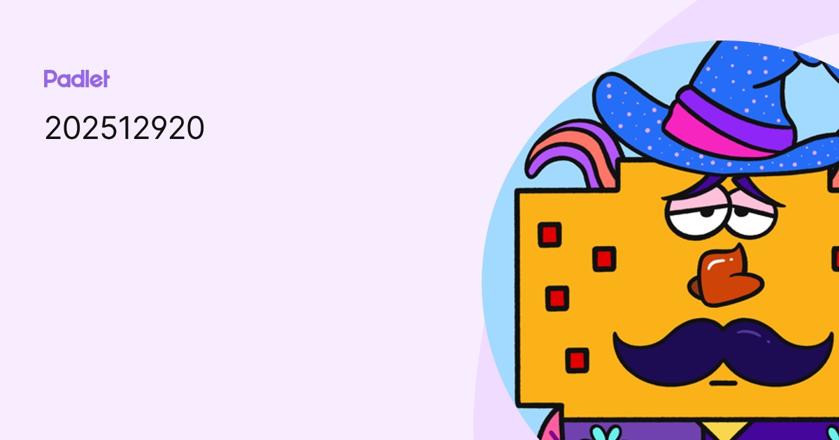 202512920 profile | Padlet