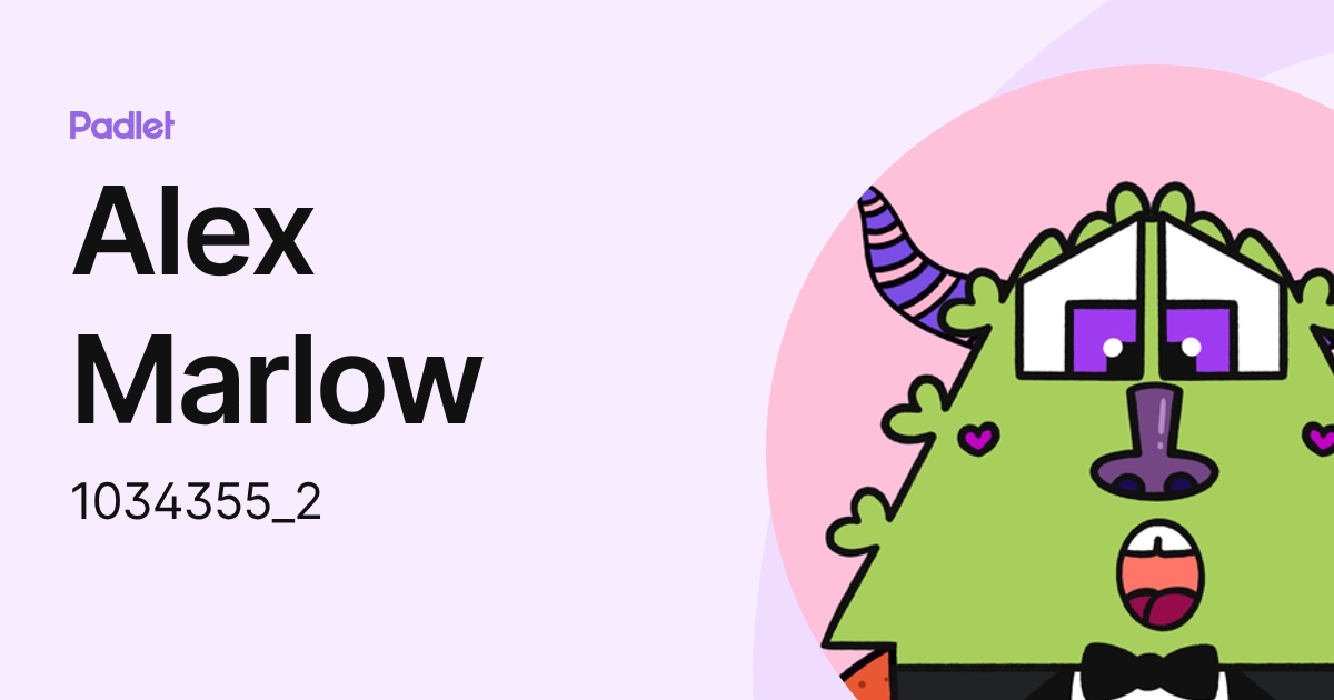 Alex Marlow (1034355_2) profile | Padlet