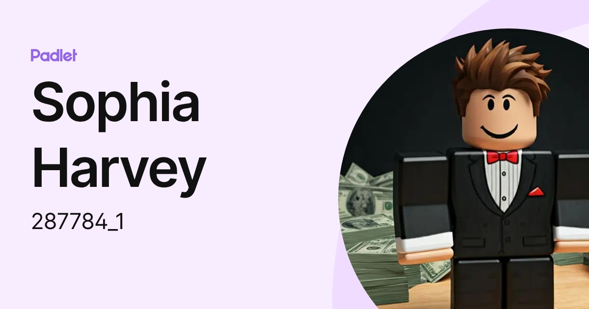 Sophia Harvey (287784_1) profile | Padlet