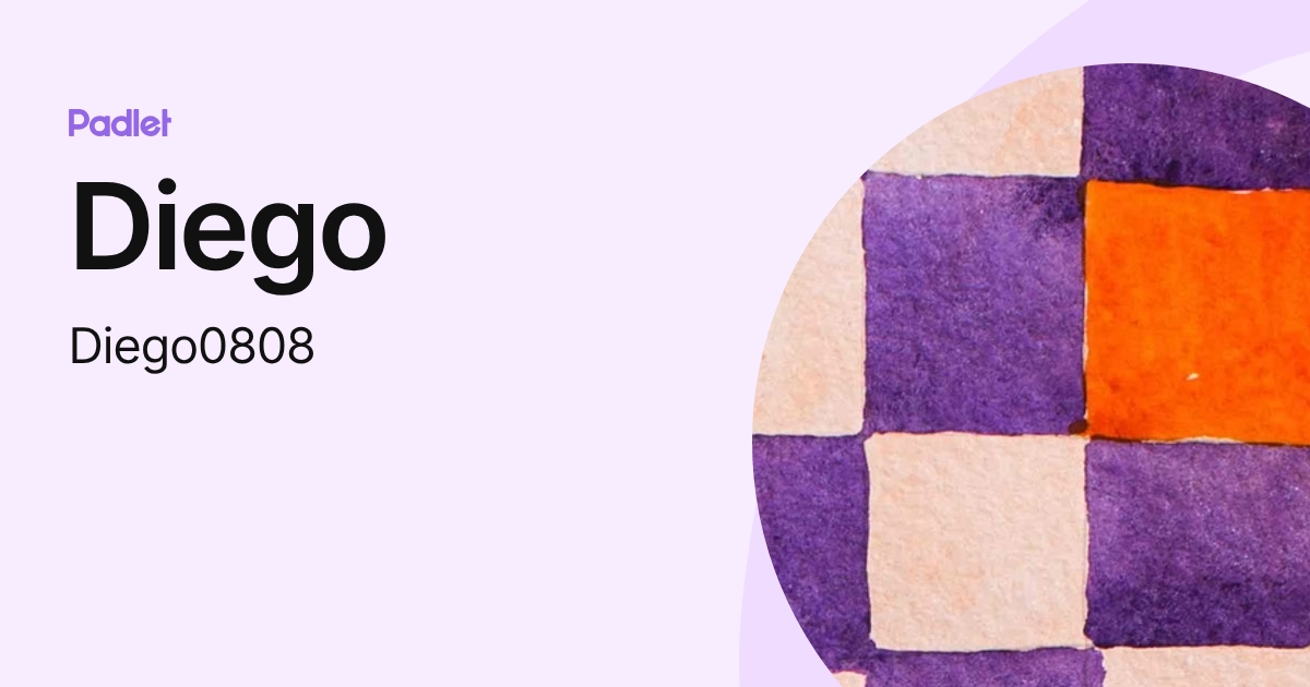 Diego (Diego0808) profile | Padlet