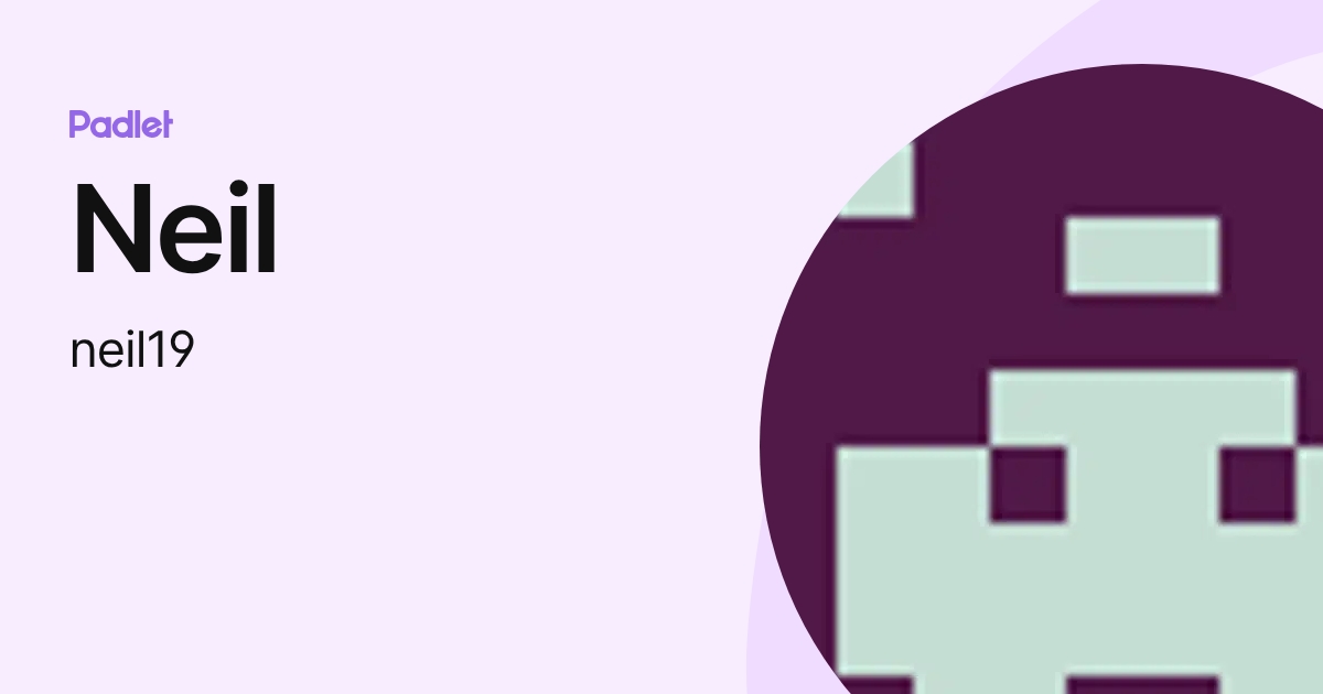 Neil (neil19) profile | Padlet