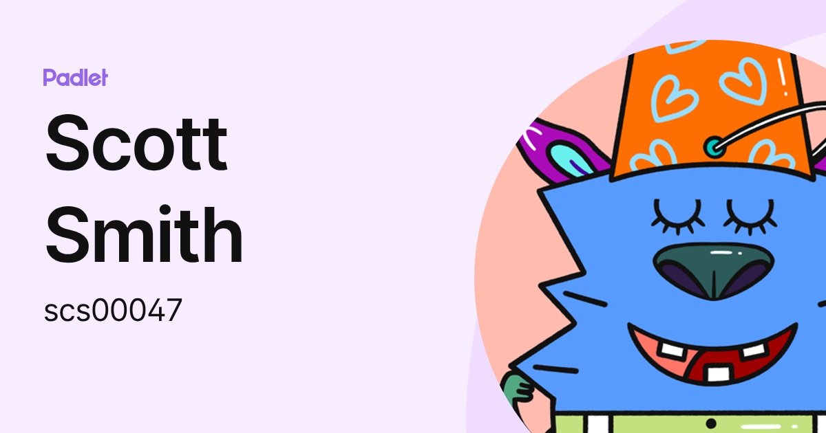 Scott Smith (scs00047) profile | Padlet