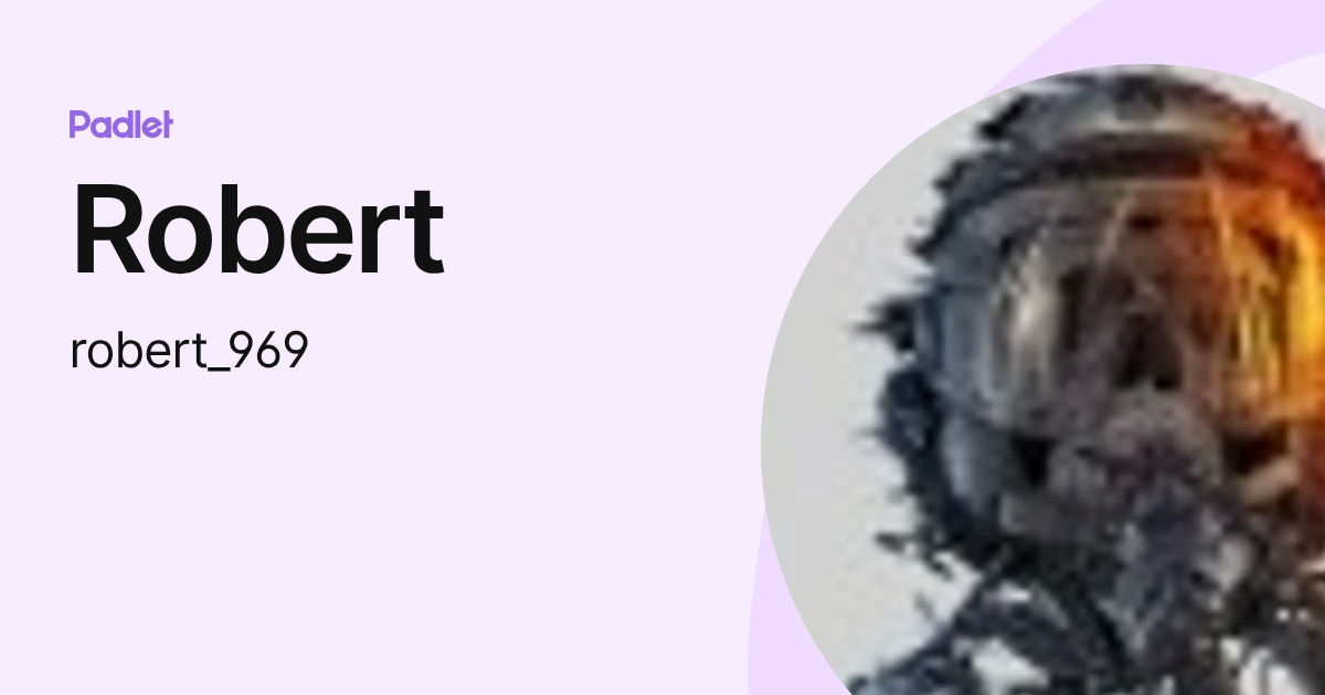 Robert (robert_969) profile | Padlet