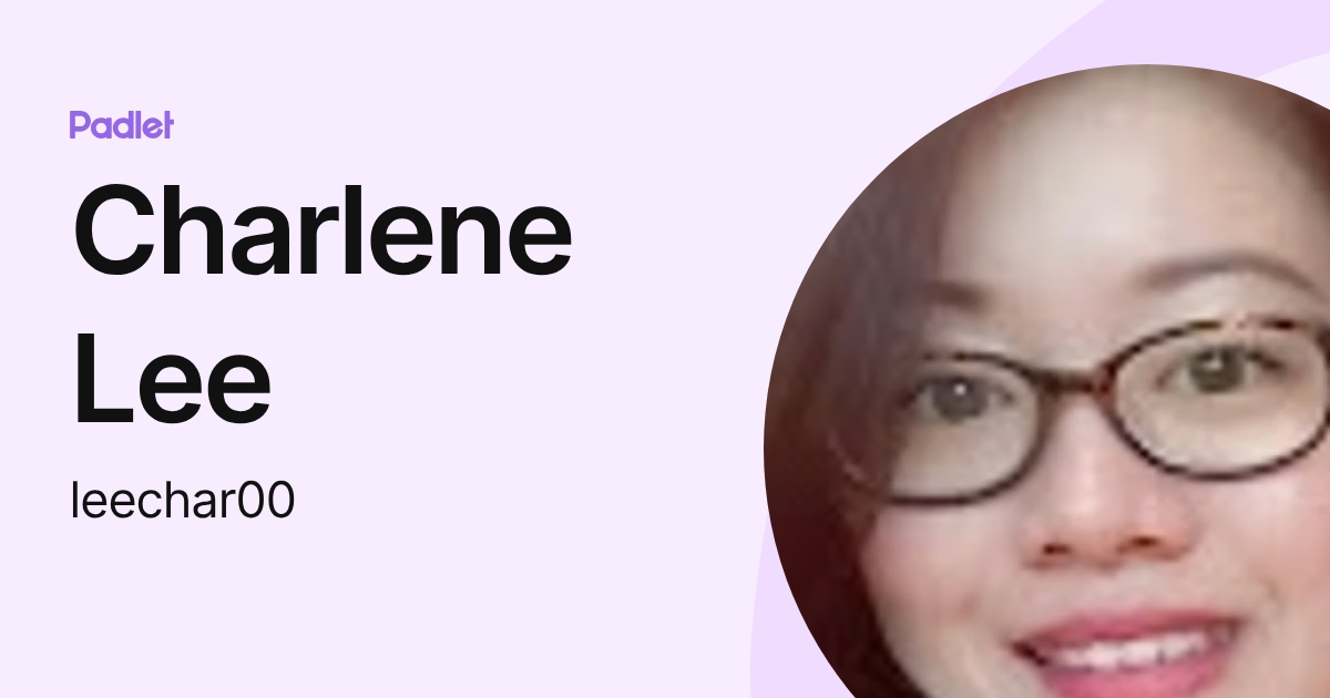 Charlene Lee (leechar00) profile | Padlet
