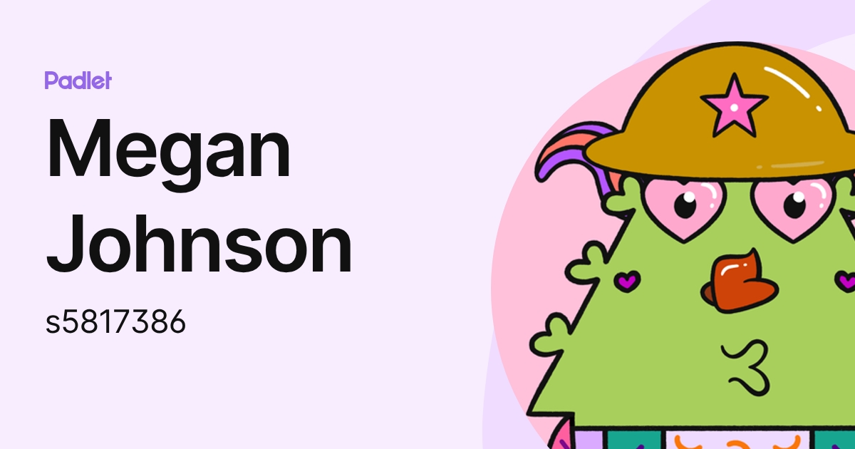 Megan Johnson (s5817386) profile | Padlet