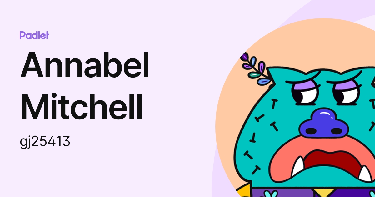 Annabel Mitchell (gj25413) profile | Padlet