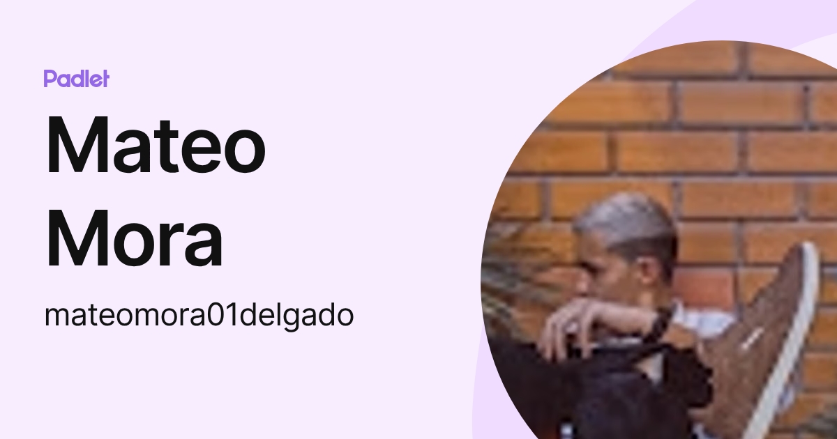 Mateo Mora (mateomora01delgado) profile | Padlet