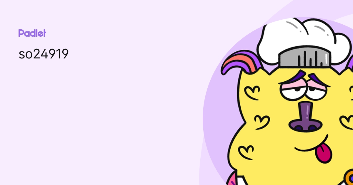 so24919 profile | Padlet