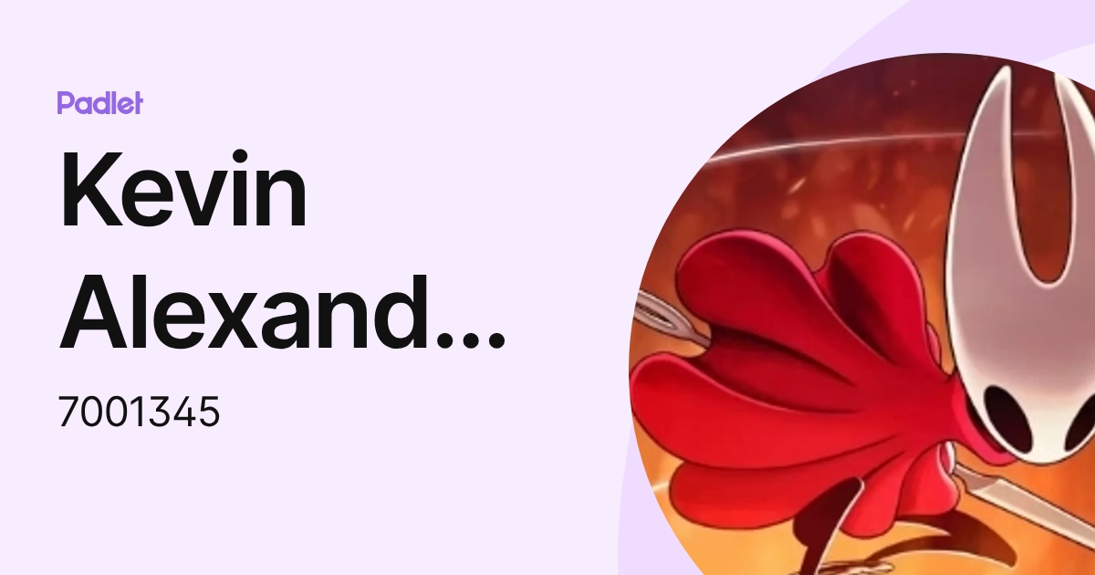Kevin Alexander Olvera Maldonado (7001345) profile | Padlet