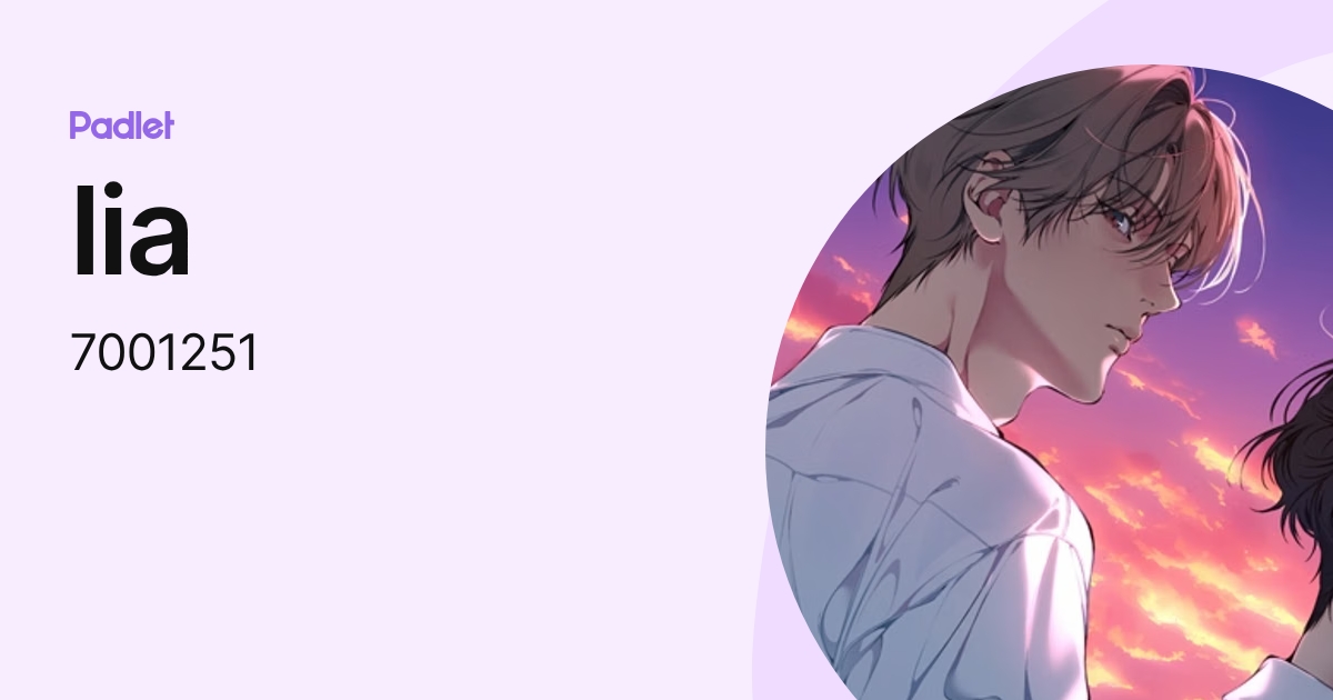 lia (7001251) profile | Padlet