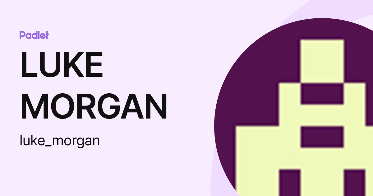 LUKE MORGAN (luke_morgan) profile | Padlet