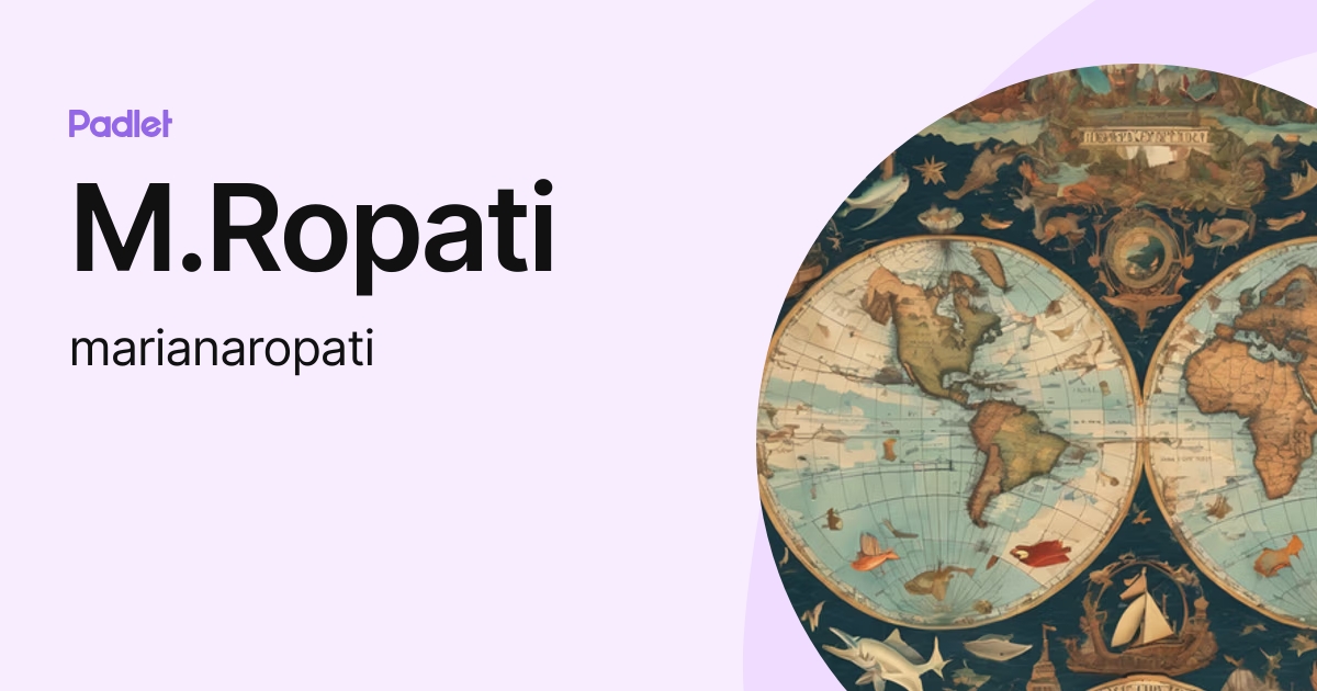 M.Ropati (marianaropati) profile | Padlet