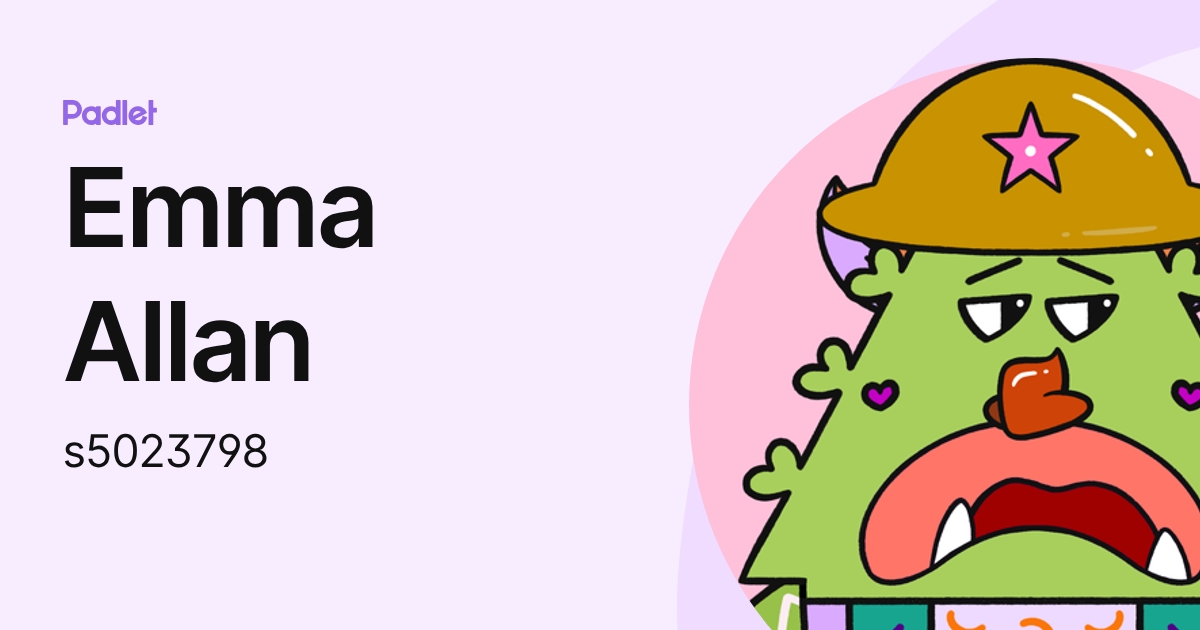 Emma Allan (s5023798) profile | Padlet