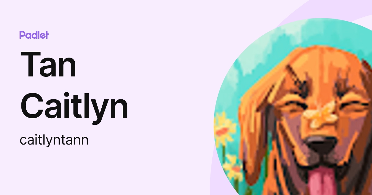 Tan Caitlyn (caitlyntann) profile | Padlet