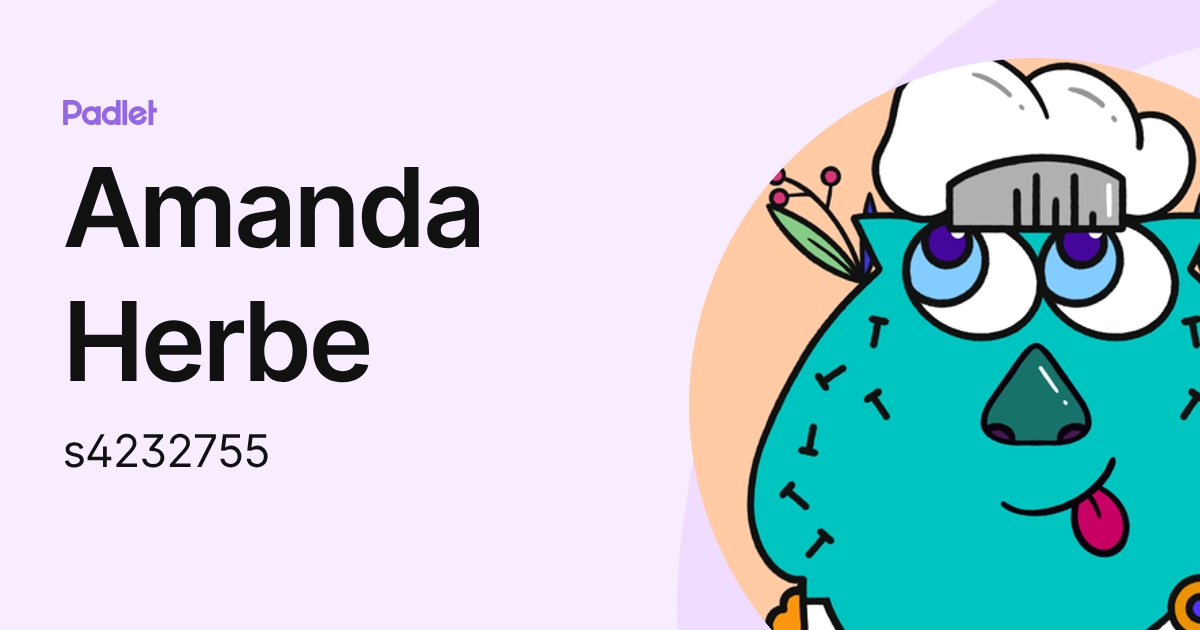 Amanda Herbe (s4232755) profile | Padlet