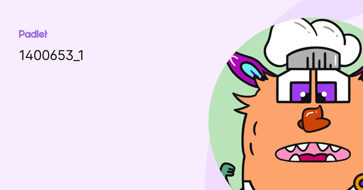1400653_1 profile | Padlet