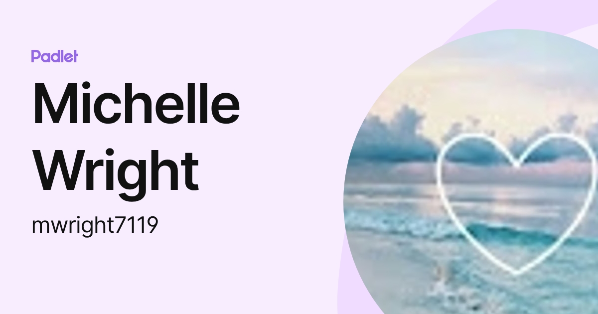 Michelle Wright (mwright7119) profile | Padlet