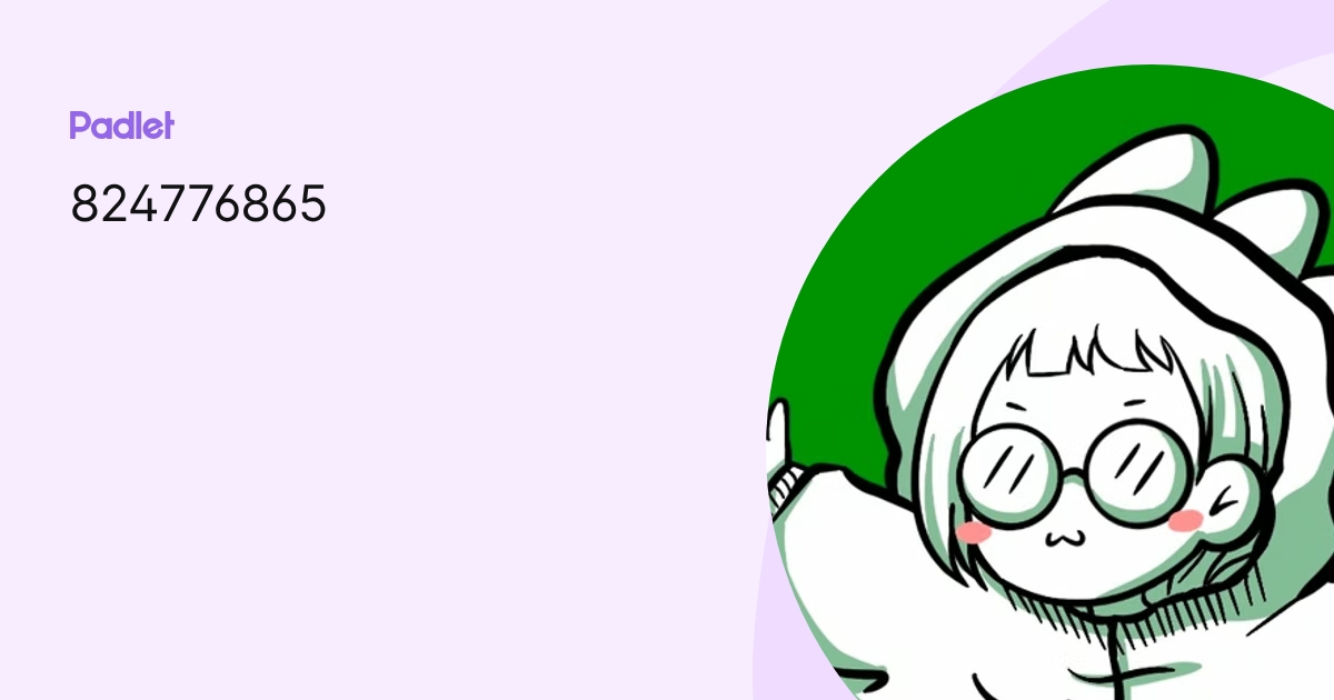 824776865 profile | Padlet