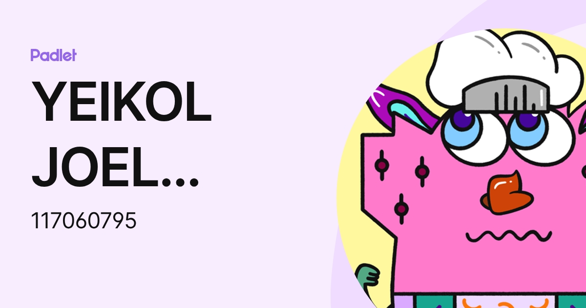 YEIKOL JOEL GRACIA LEON (117060795) profile | Padlet