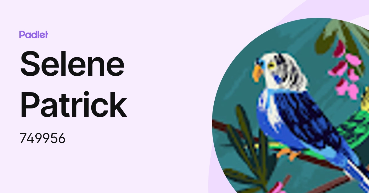 Selene Patrick (749956) profile | Padlet