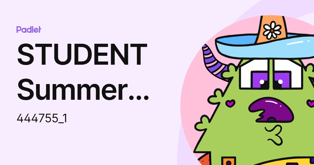 STUDENT Summer Rudd (444755_1) profile | Padlet