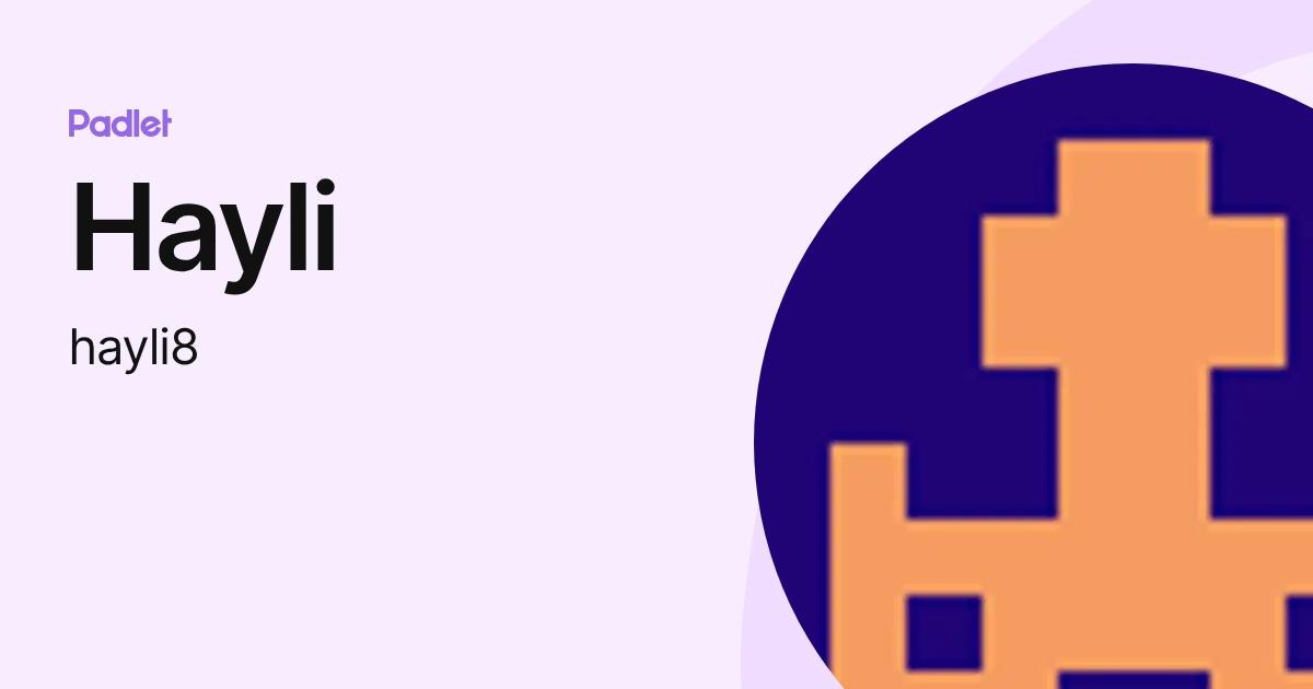 Hayli (hayli8) profile | Padlet