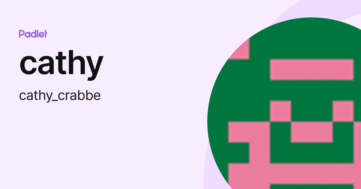 cathy (cathy_crabbe) profile | Padlet