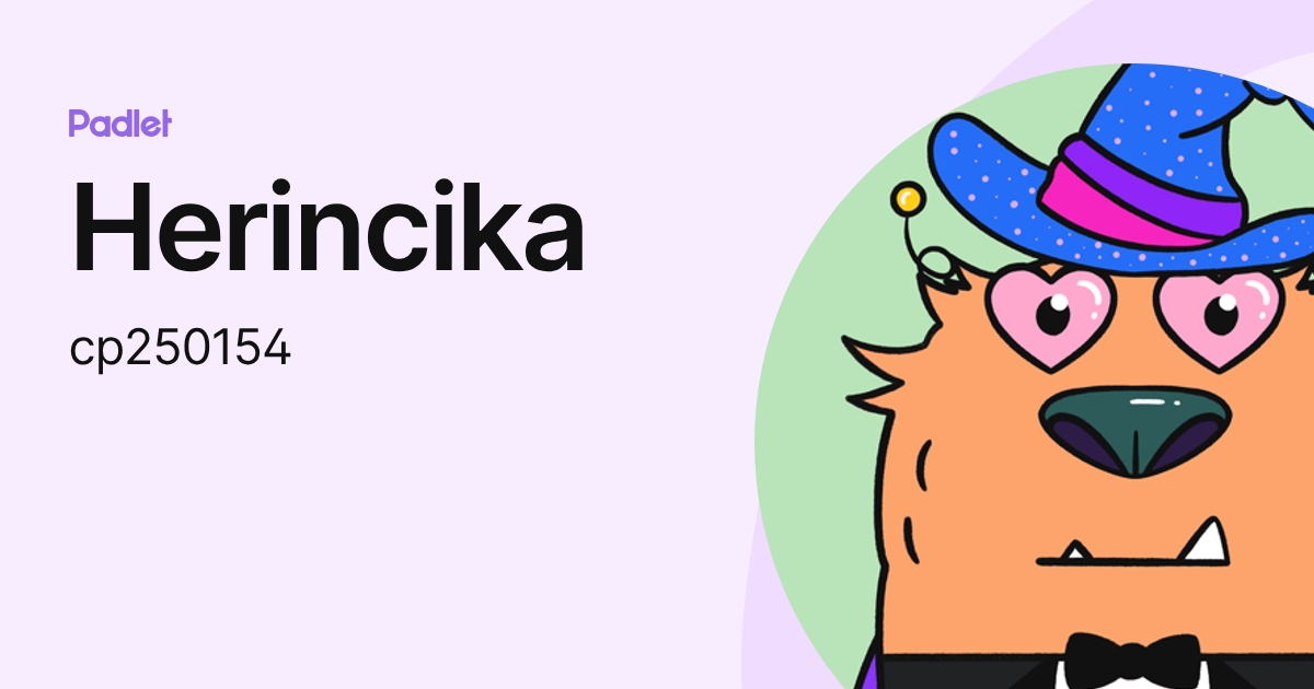 Herincika (cp250154) profile | Padlet