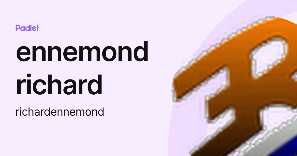 Ennemond Richard richardennemond Profile Padlet Ennemond Richard richardennemond Profile Padlet