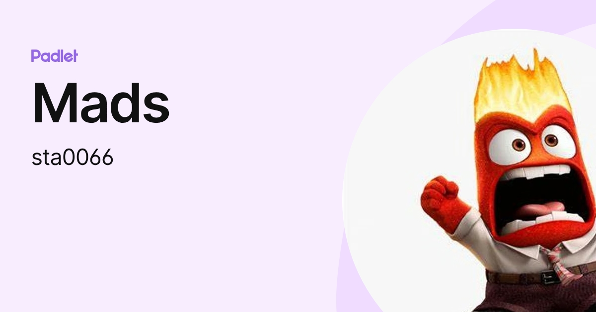Mads (sta0066) profile | Padlet