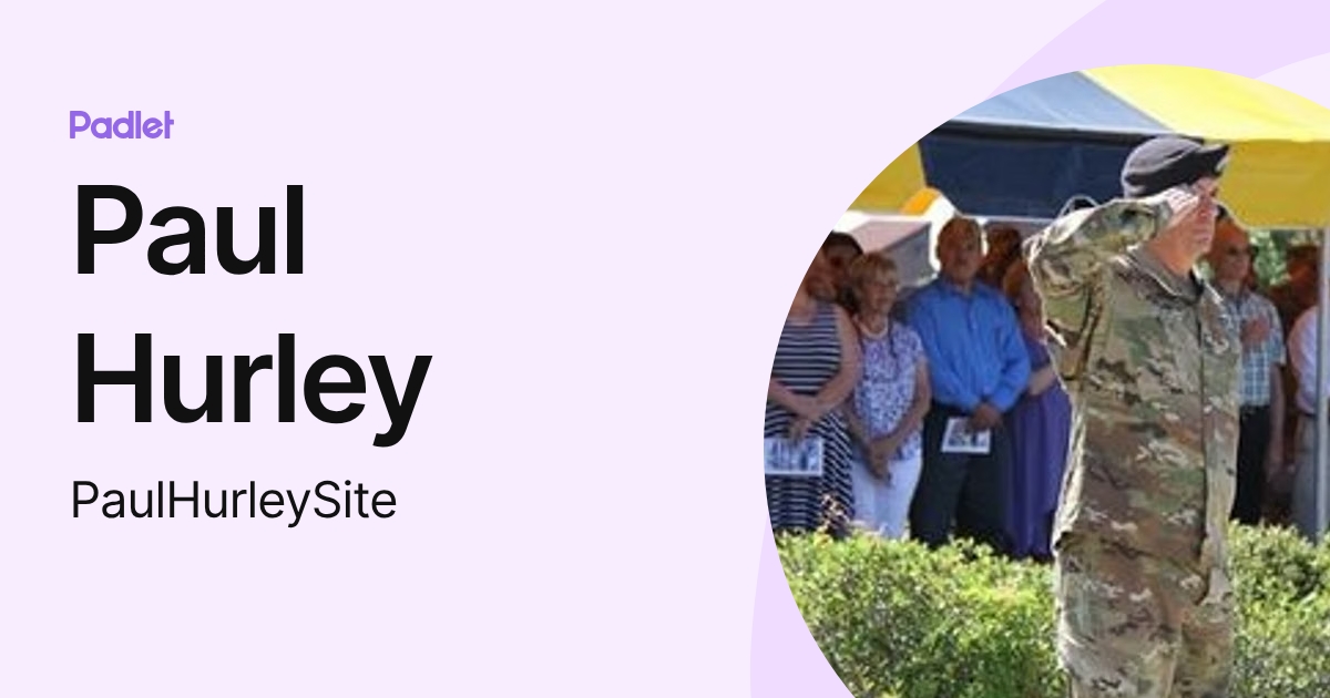 Paul Hurley (PaulHurleySite) profile | Padlet