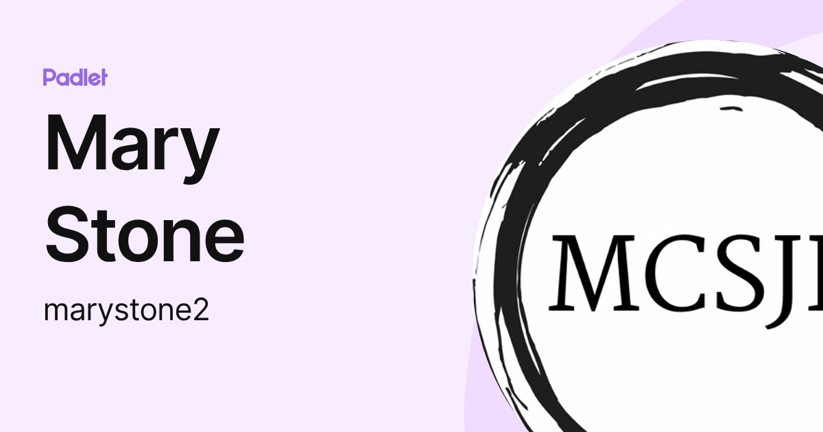 Mary Stone (marystone2) profile | Padlet