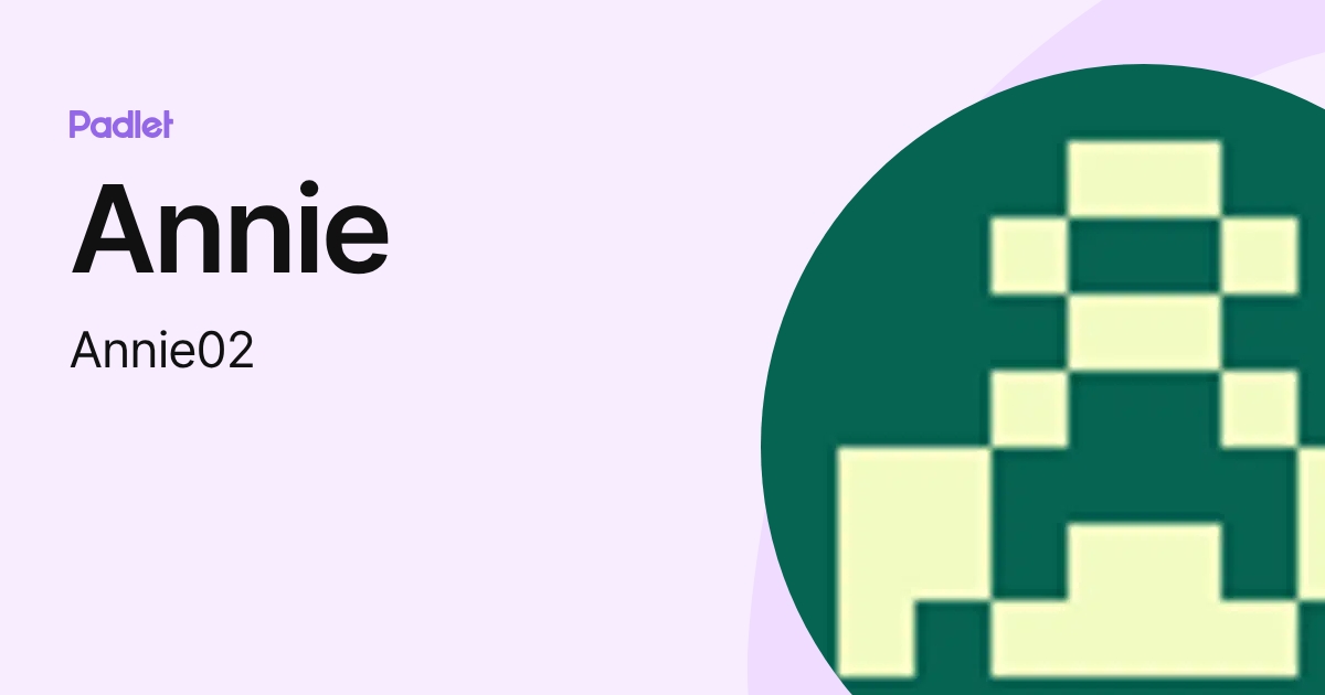Annie (Annie02) profile | Padlet