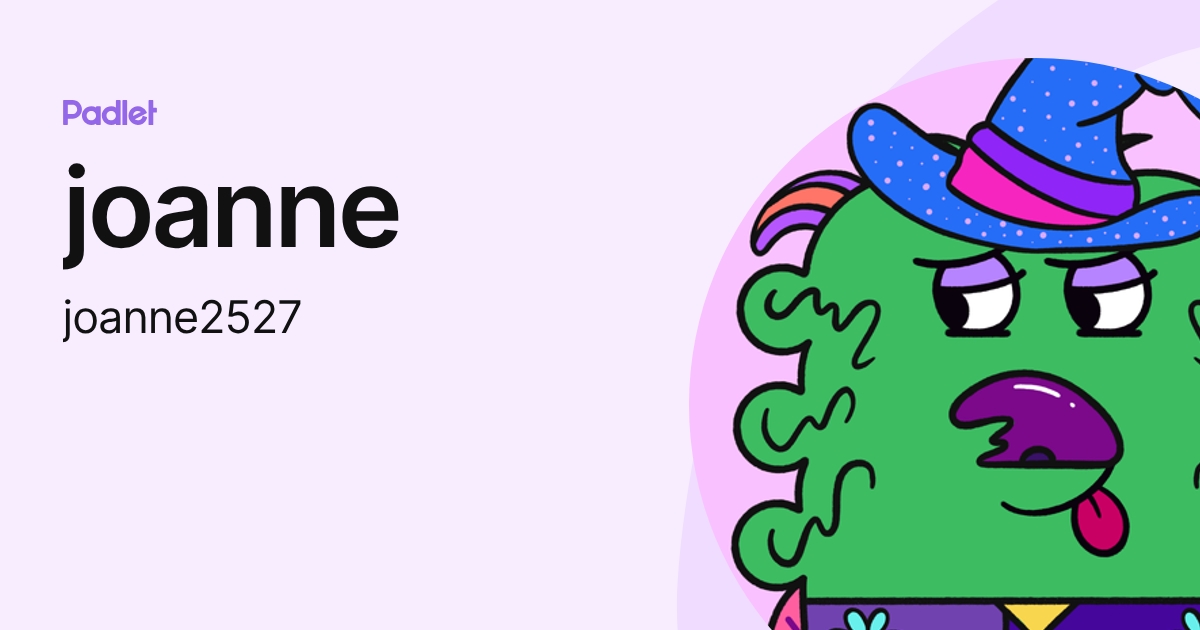 joanne (joanne2527) profile | Padlet