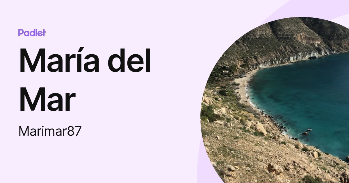 María del Mar (Marimar87) profile | Padlet