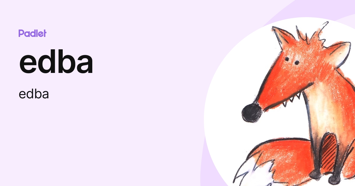 edba (edba) profile | Padlet