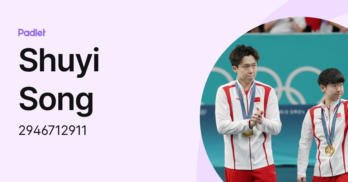 Shuyi Song (2946712911) profile | Padlet