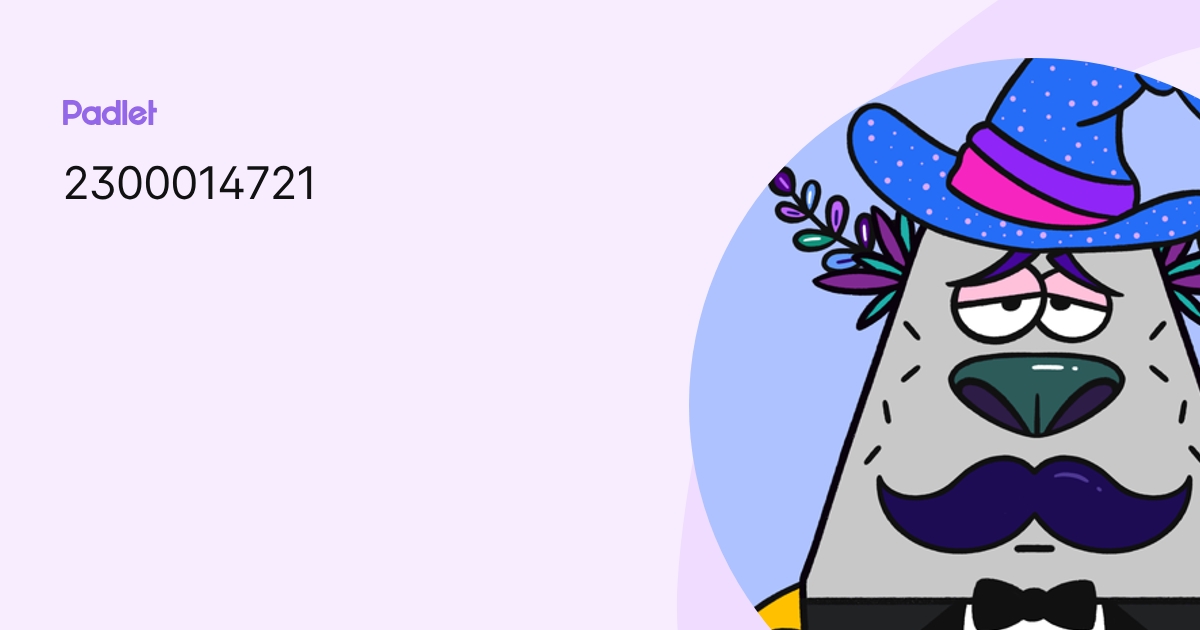 2300014721 profile | Padlet