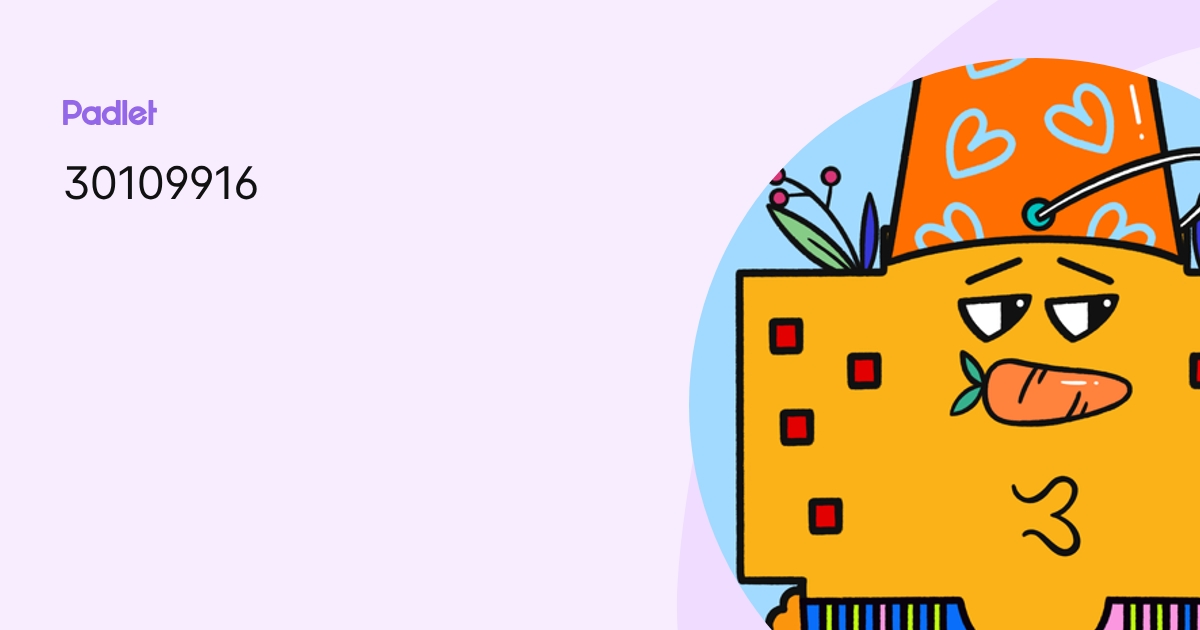 30109916 profile | Padlet