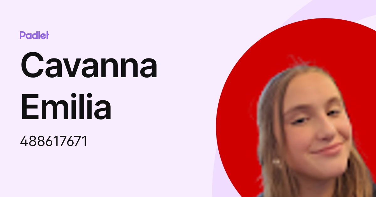 Cavanna Emilia (488617671) profile | Padlet