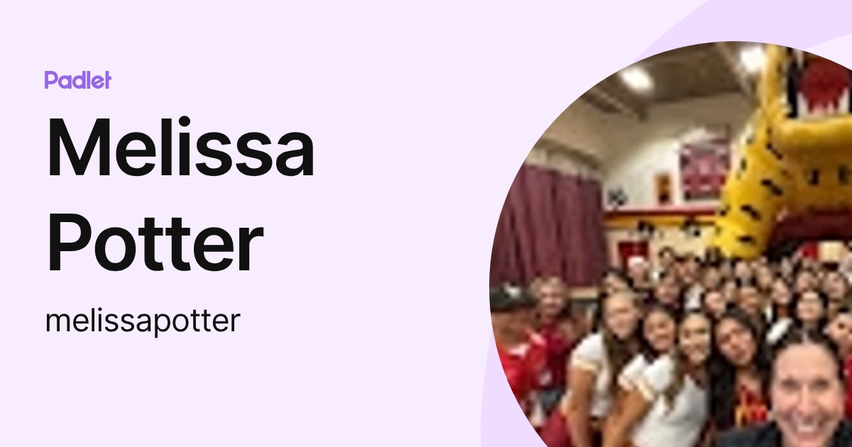 Melissa Potter (melissapotter) profile | Padlet