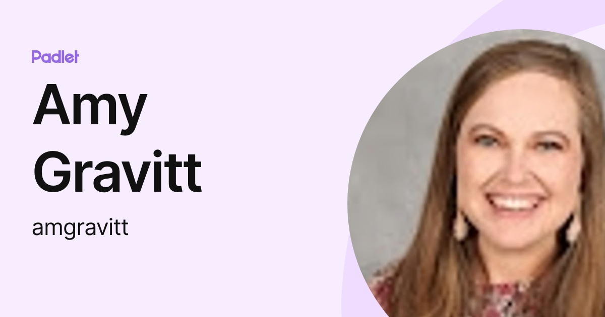 Amy Gravitt (amgravitt) profile | Padlet