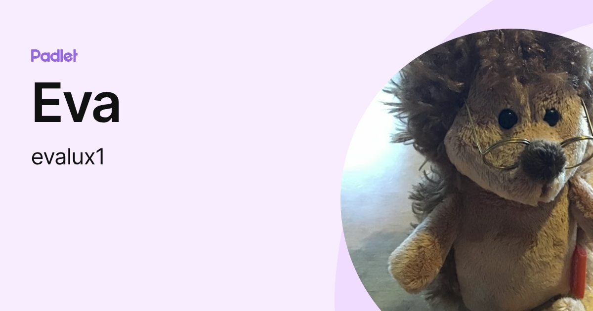 Eva (evalux1) profile | Padlet