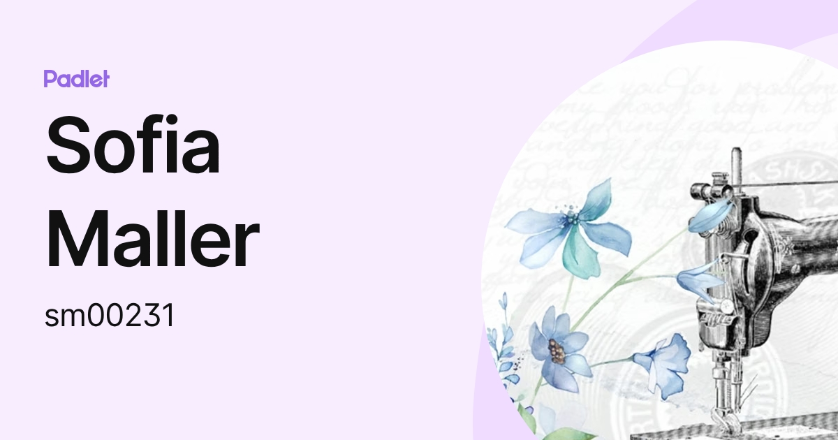 Sofia Maller (sm00231) profile | Padlet