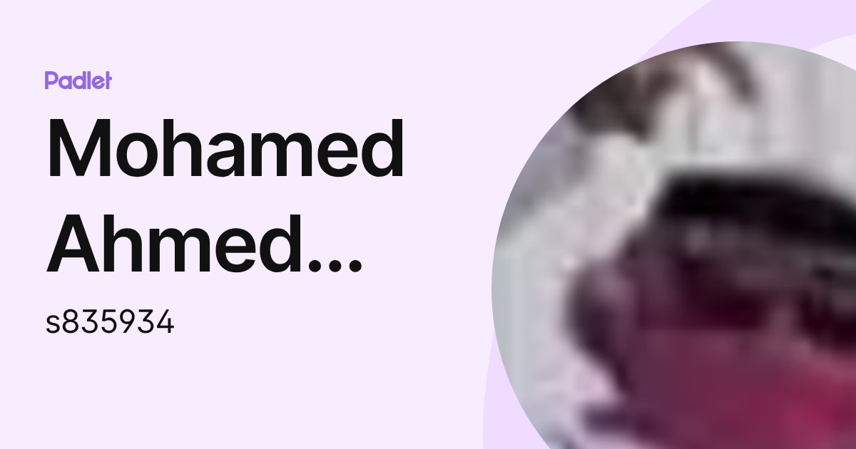Ali Rashed Mohammed Rashed Al Rashedi Mohamed Ahmed Rashed Ali Alyammahi (s835934) profile | Padlet