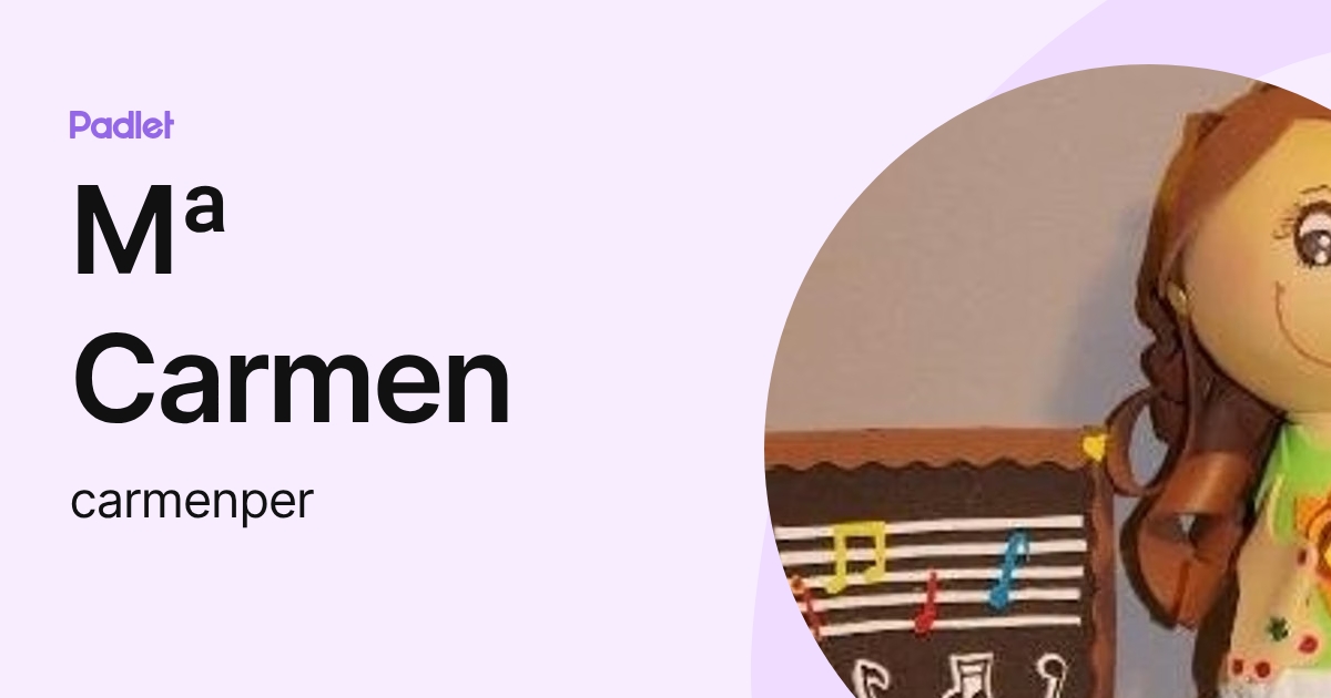 Mª Carmen (carmenper) profile | Padlet