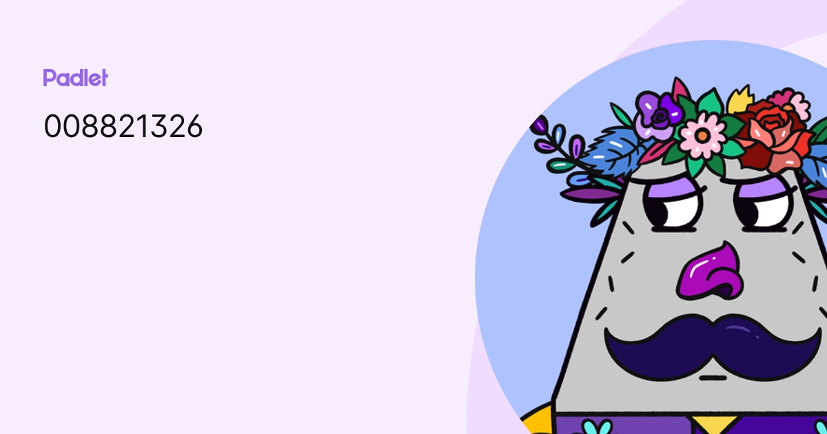 008821326 profile | Padlet